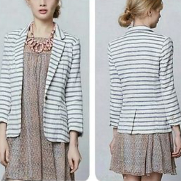 Anthropologie Jackets & Blazers - Isabella Sinclair Anthropologie Striped Blazer